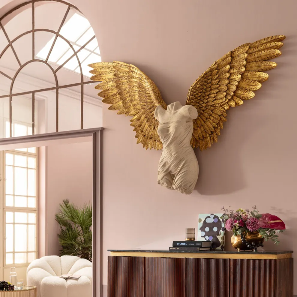Wanddecoratie Gela Angel 203x140cm