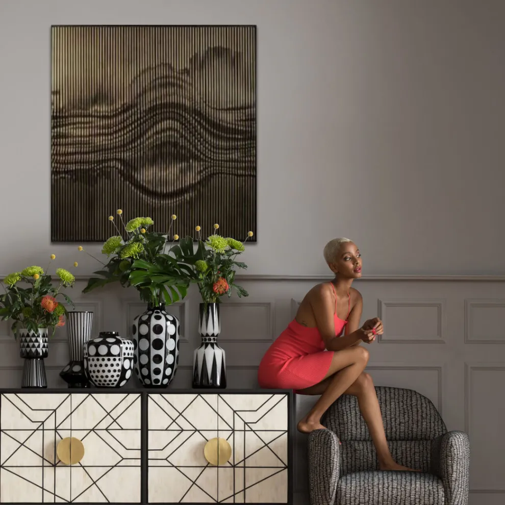 Wanddecoratie Genesis 100x100cm