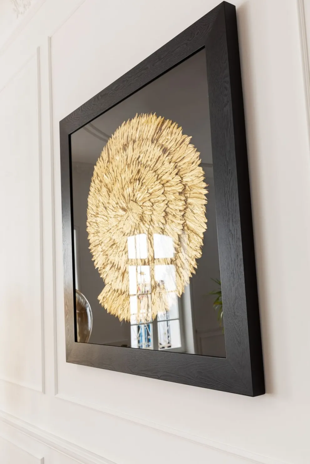 Wanddecoratie Golden Snail 120x120cm