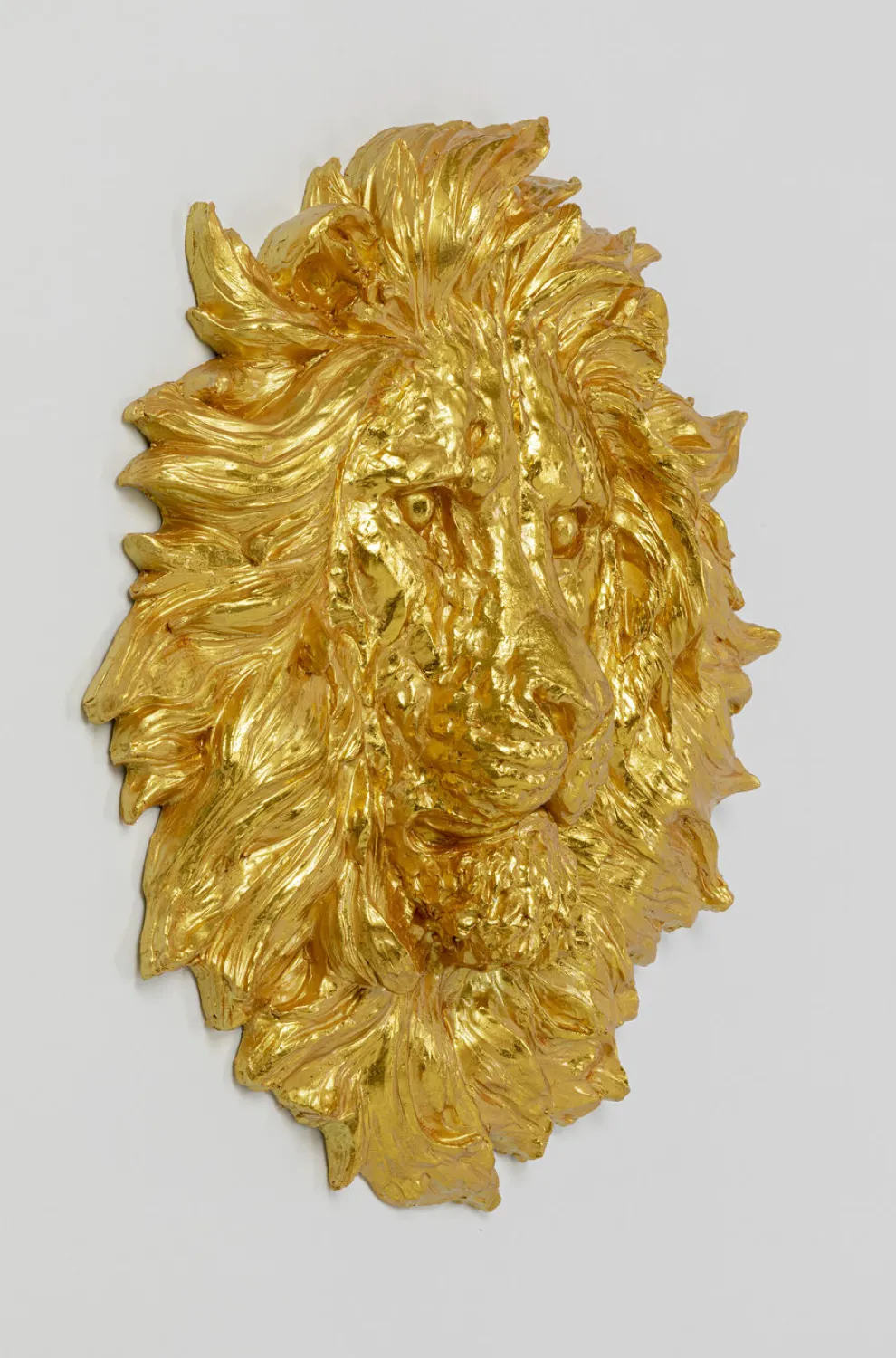 Wanddecoratie Lion Head Gold 90x100cm