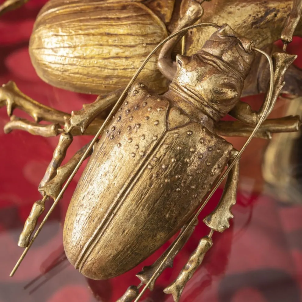Wanddecoratie Longicorn Beetle Goud