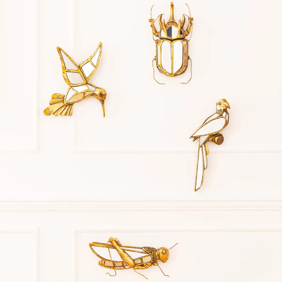 Wanddecoratie Parrot Spiegel