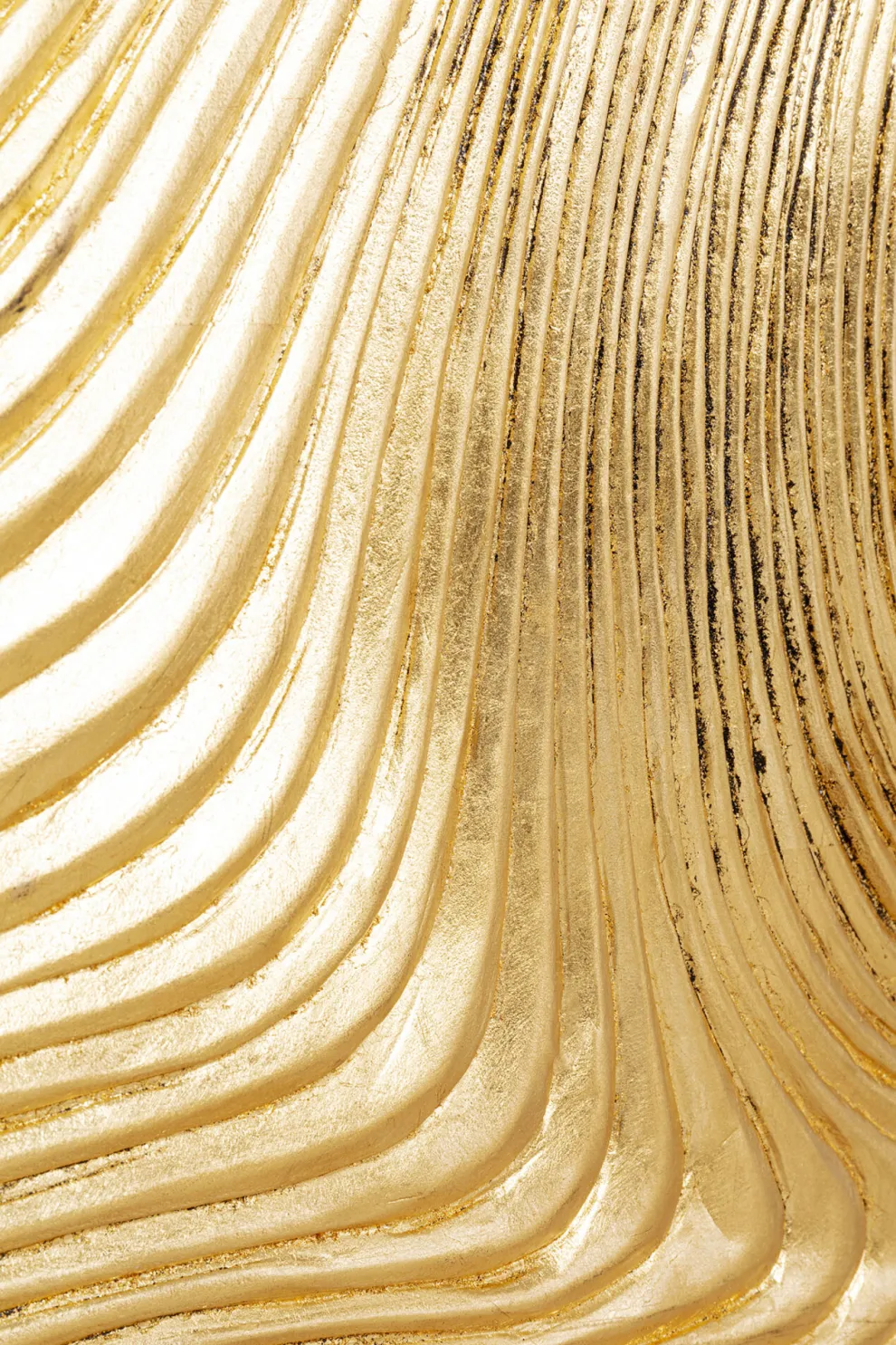 Wanddecoratie Wave Gold (Set Van 2)