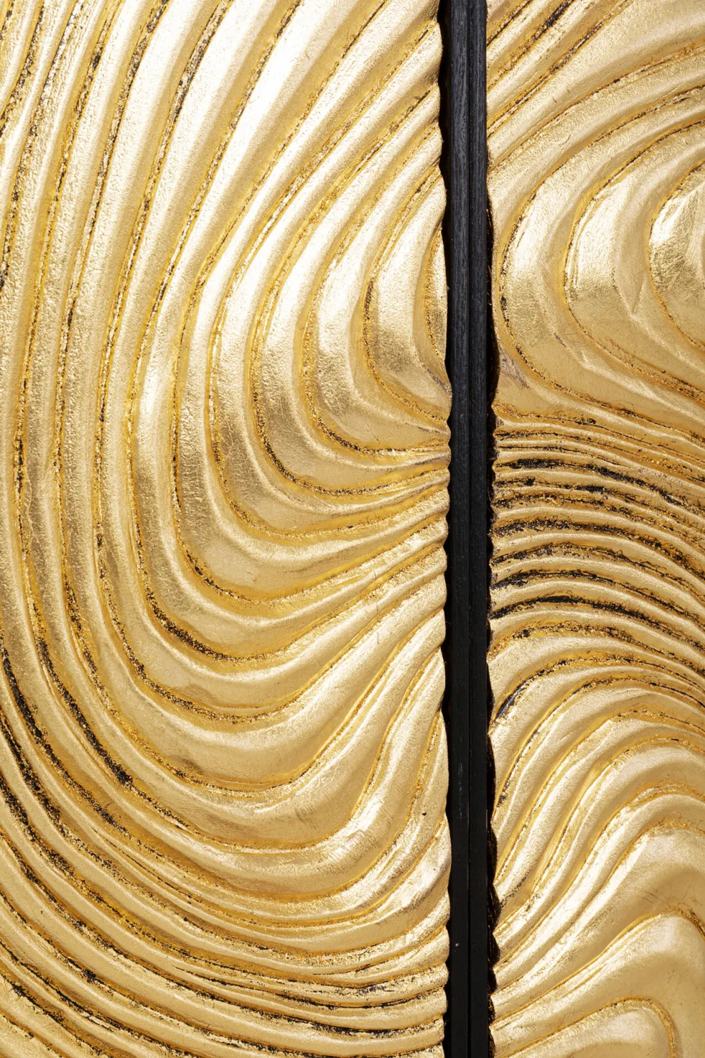 Wanddecoratie Wave Gold (Set Van 2)