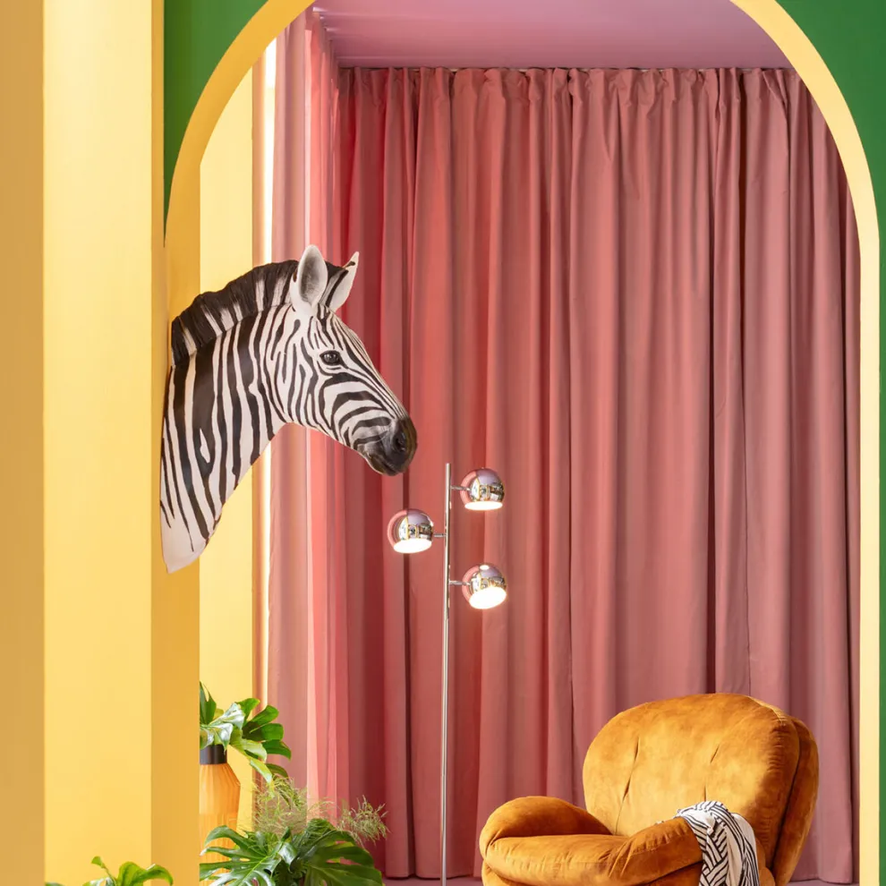 Wanddecoratie Zebra 33x78cm