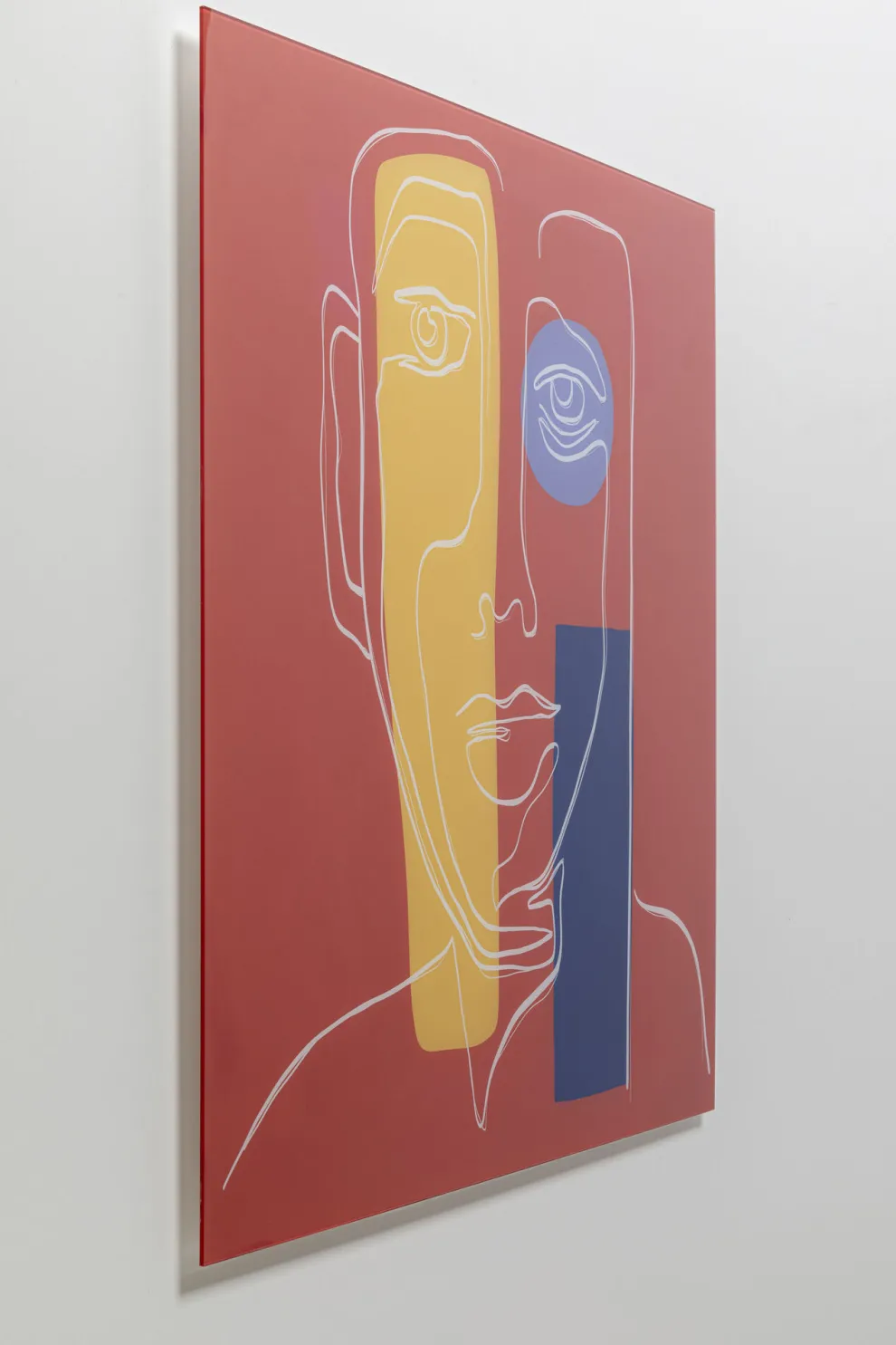 Wandfoto Art Face Red 100x100cm