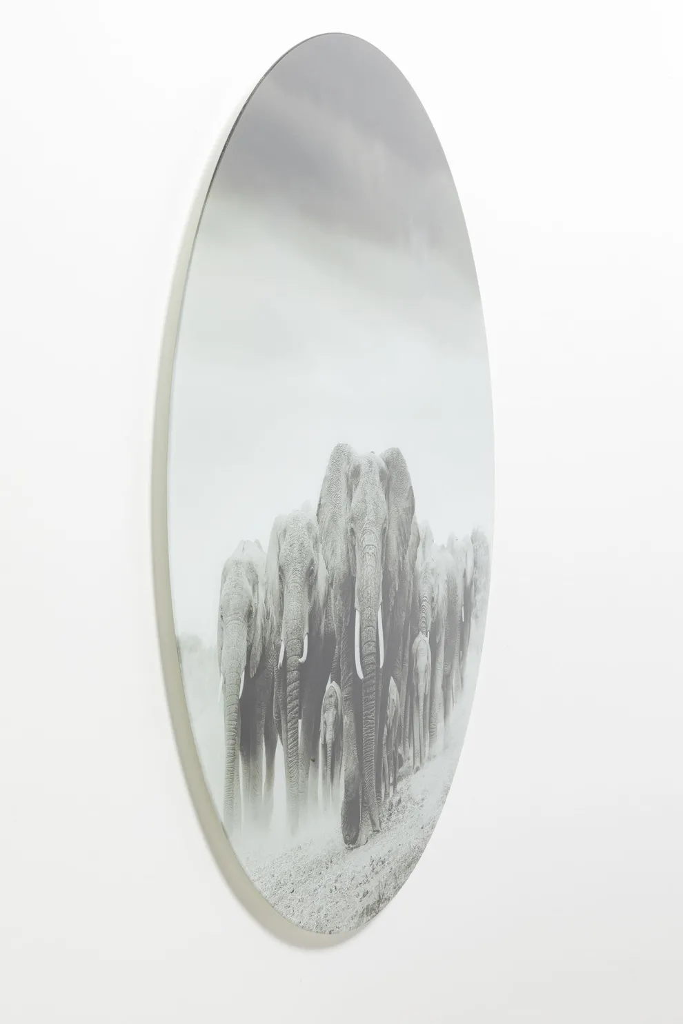 Wandfoto Elephant Walk Ø120cm