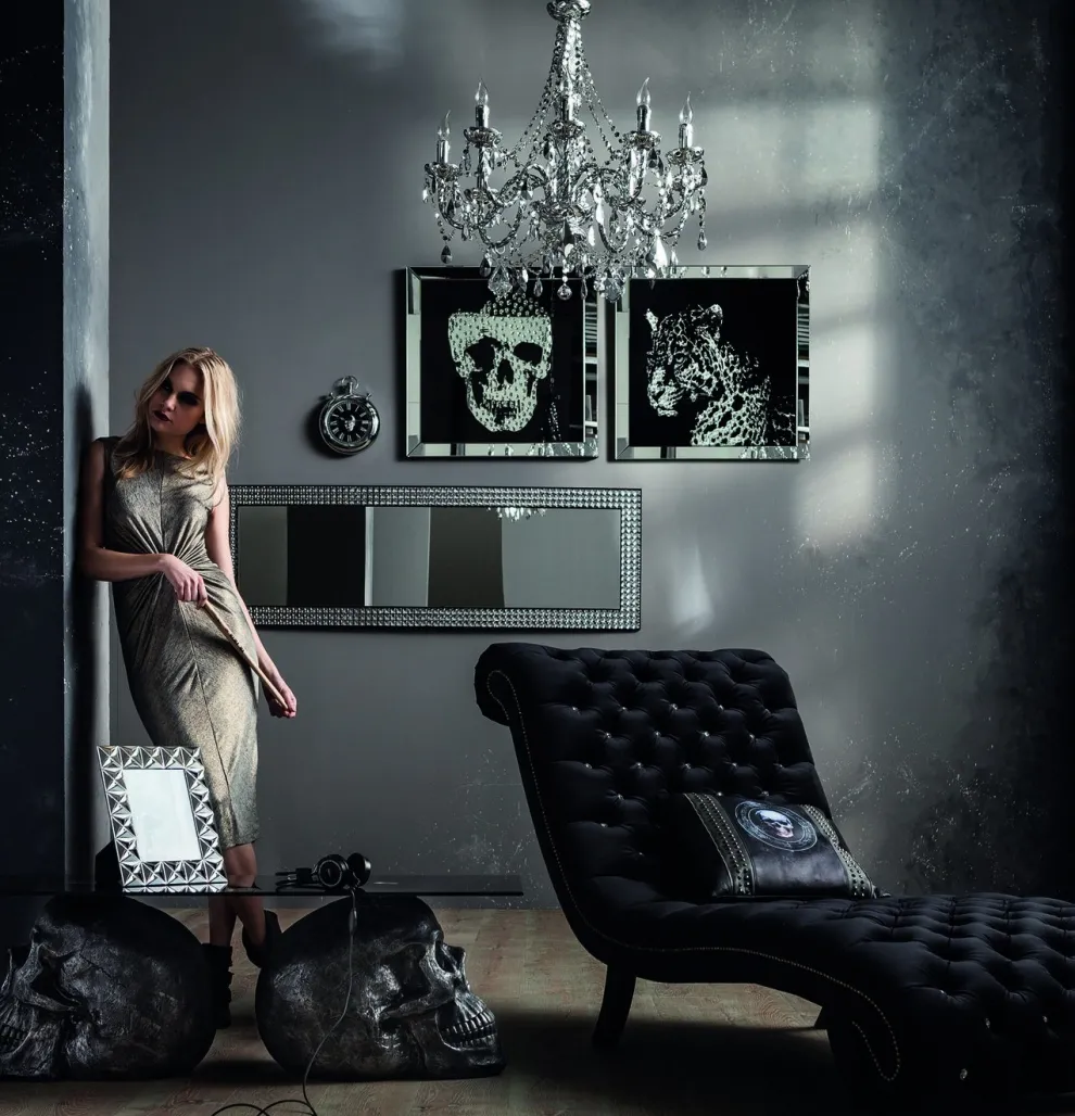 Wandfoto Skull 100x100cm