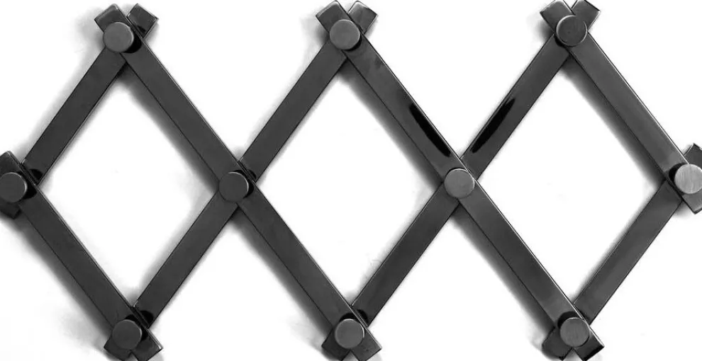 Wandkapstok Crossing Matt Black 9(+71)cm