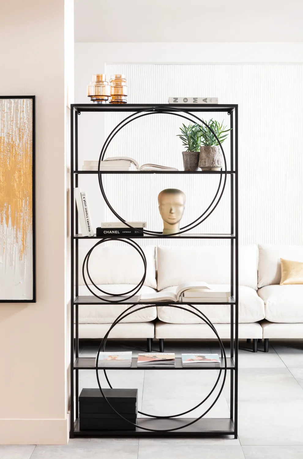 Wandkast Circle Black 100x200cm