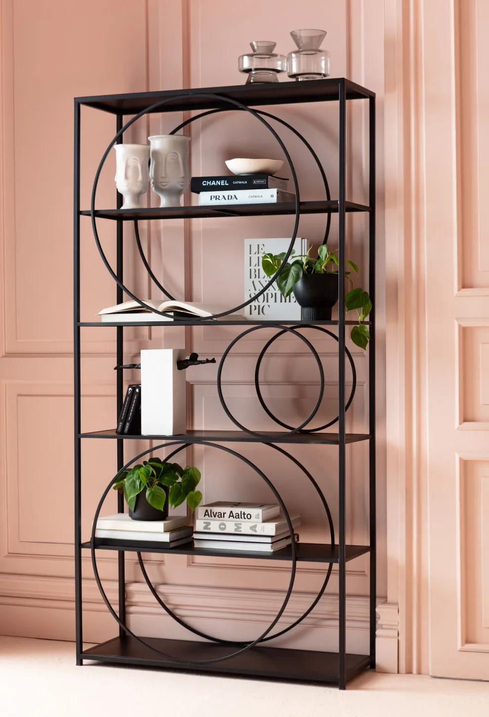 Wandkast Circle Black 100x200cm