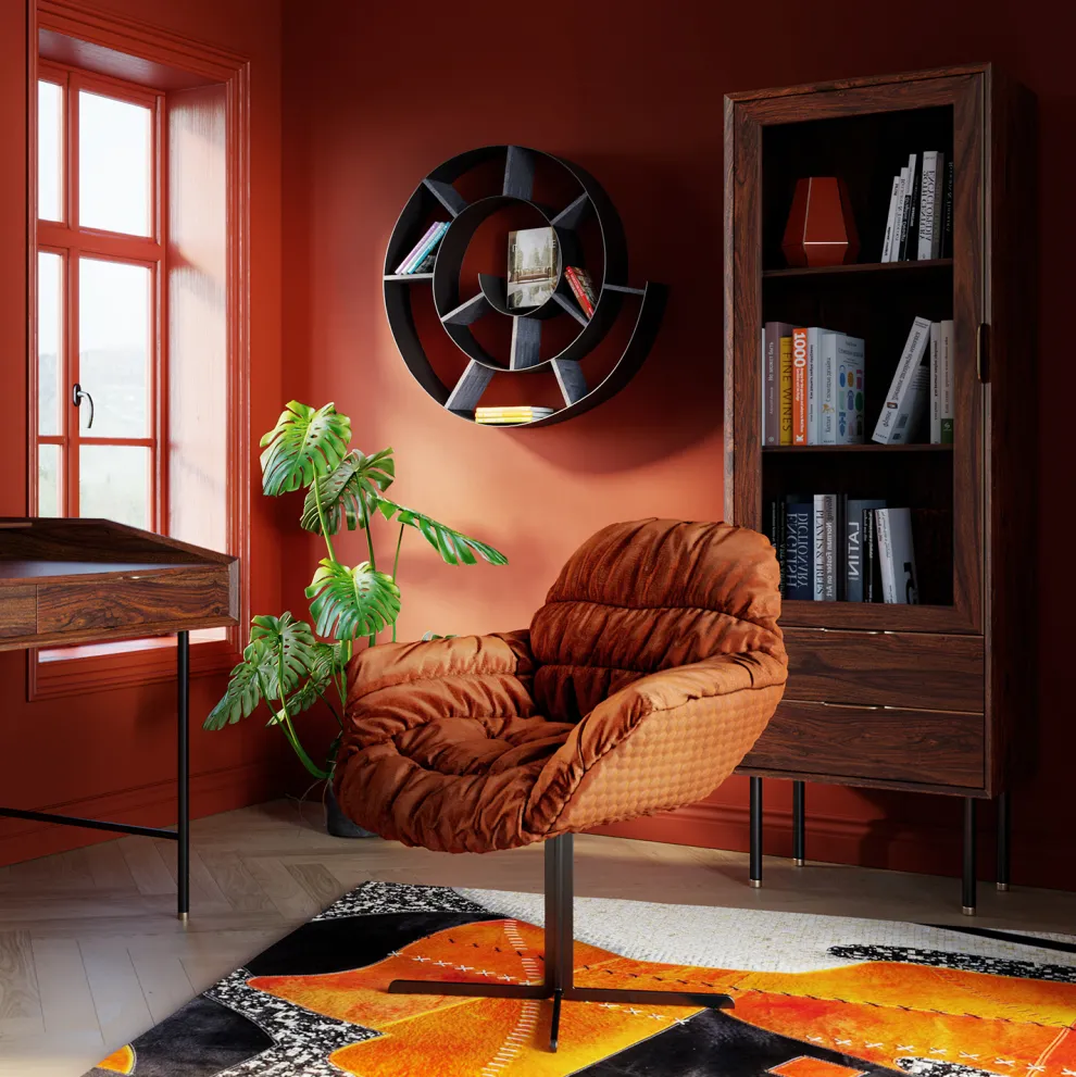 Wandkast Snail Zilver