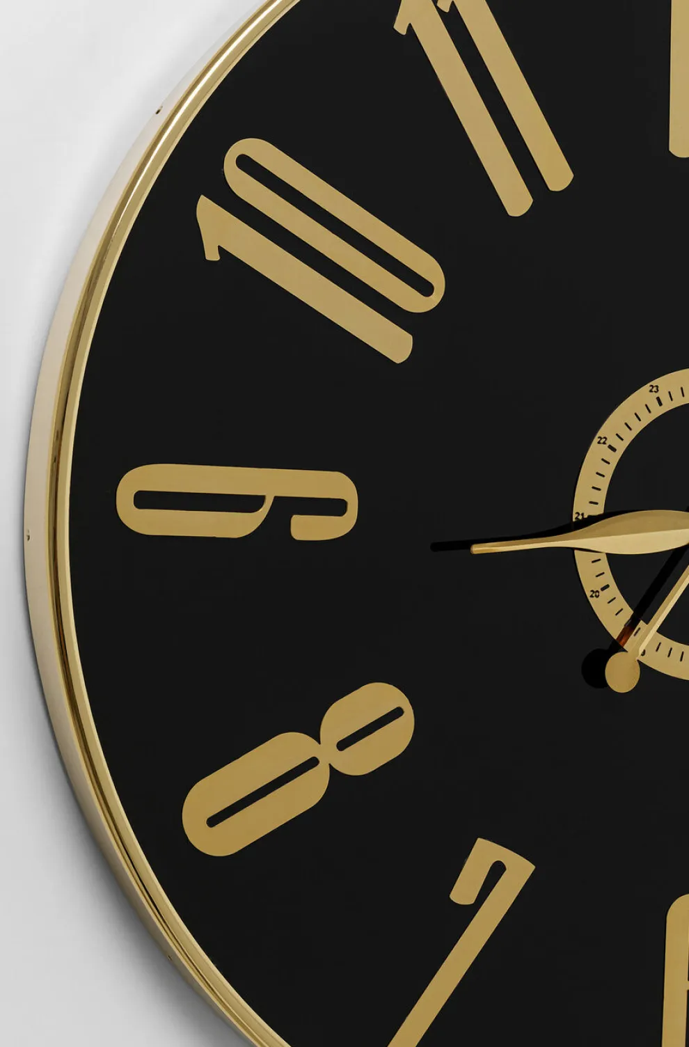 Wandklok Casino Black Ø76cm