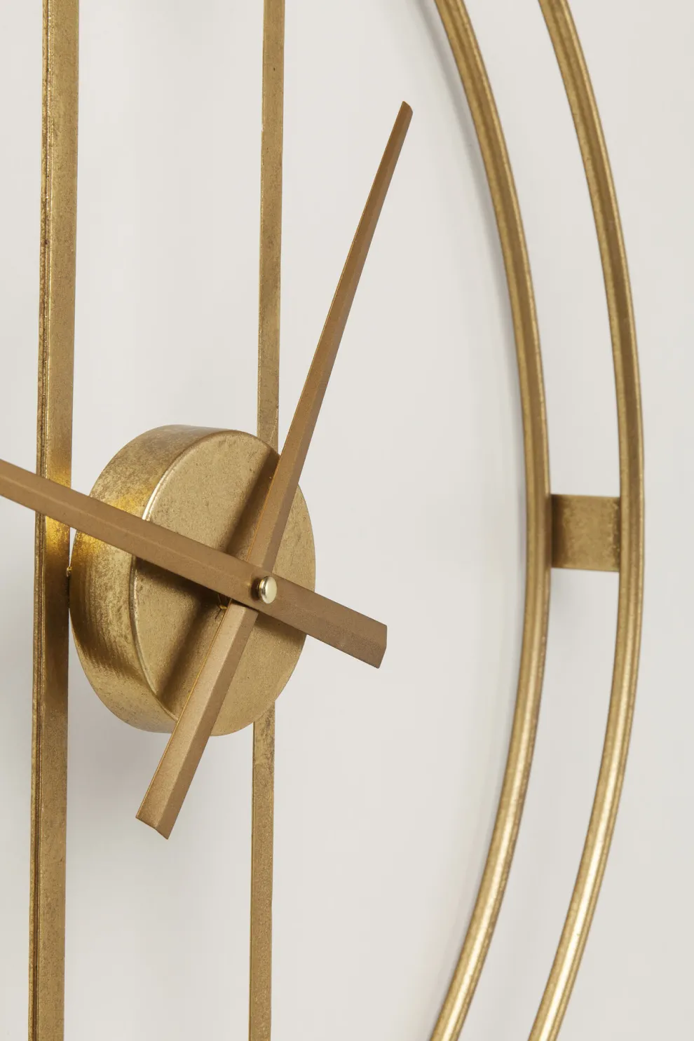 Wandklok Clip Goud Ø60cm