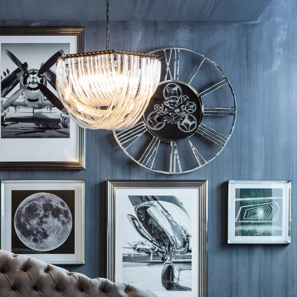 Wandklok Gear Ø120cm