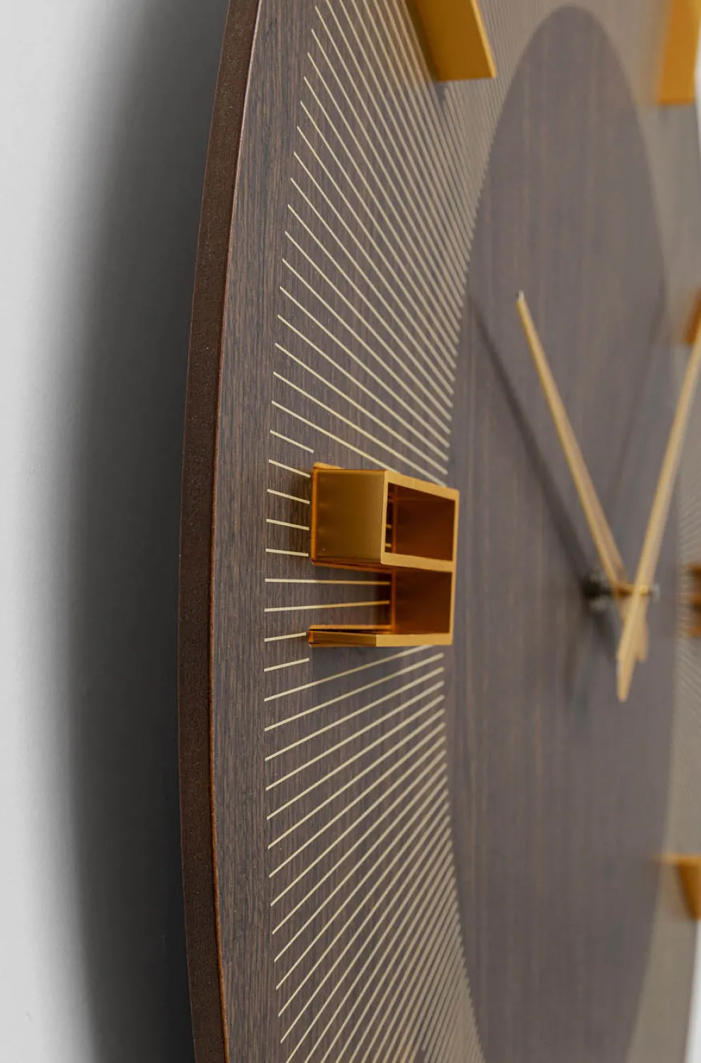 Wandklok Levi Bruin Ø60cm