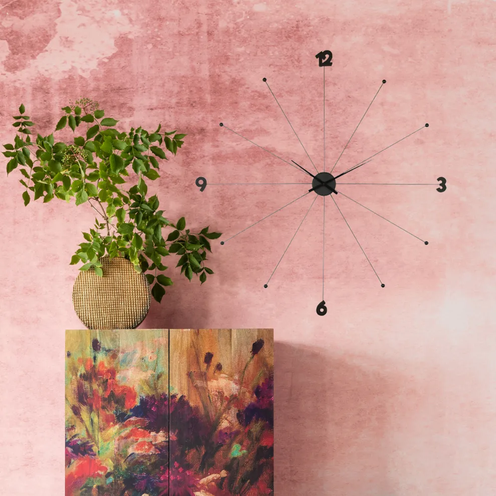 Wandklok Like Umbrella Zwart