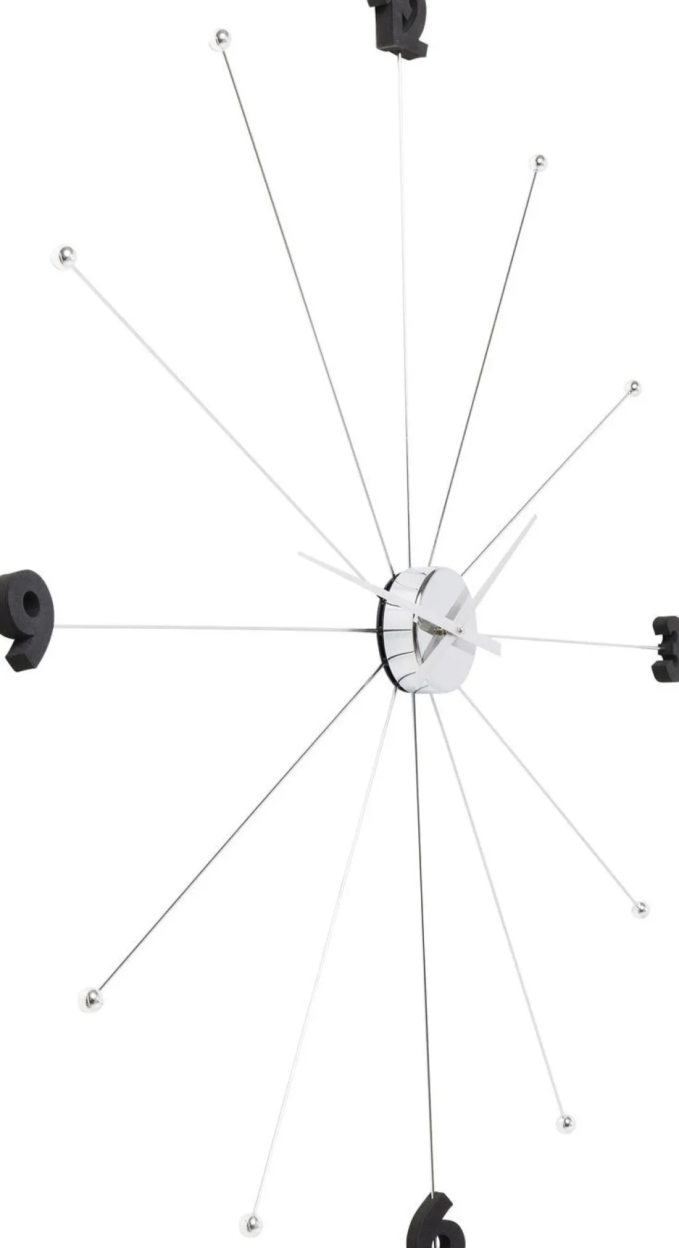 Wandklok Like Umbrella Chroom