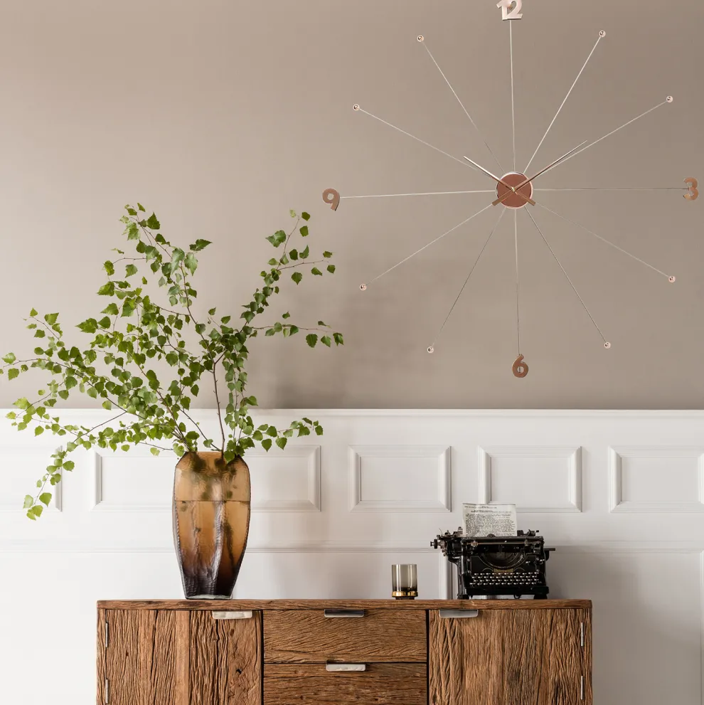 Wandklok Like Umbrella Rosé Goud