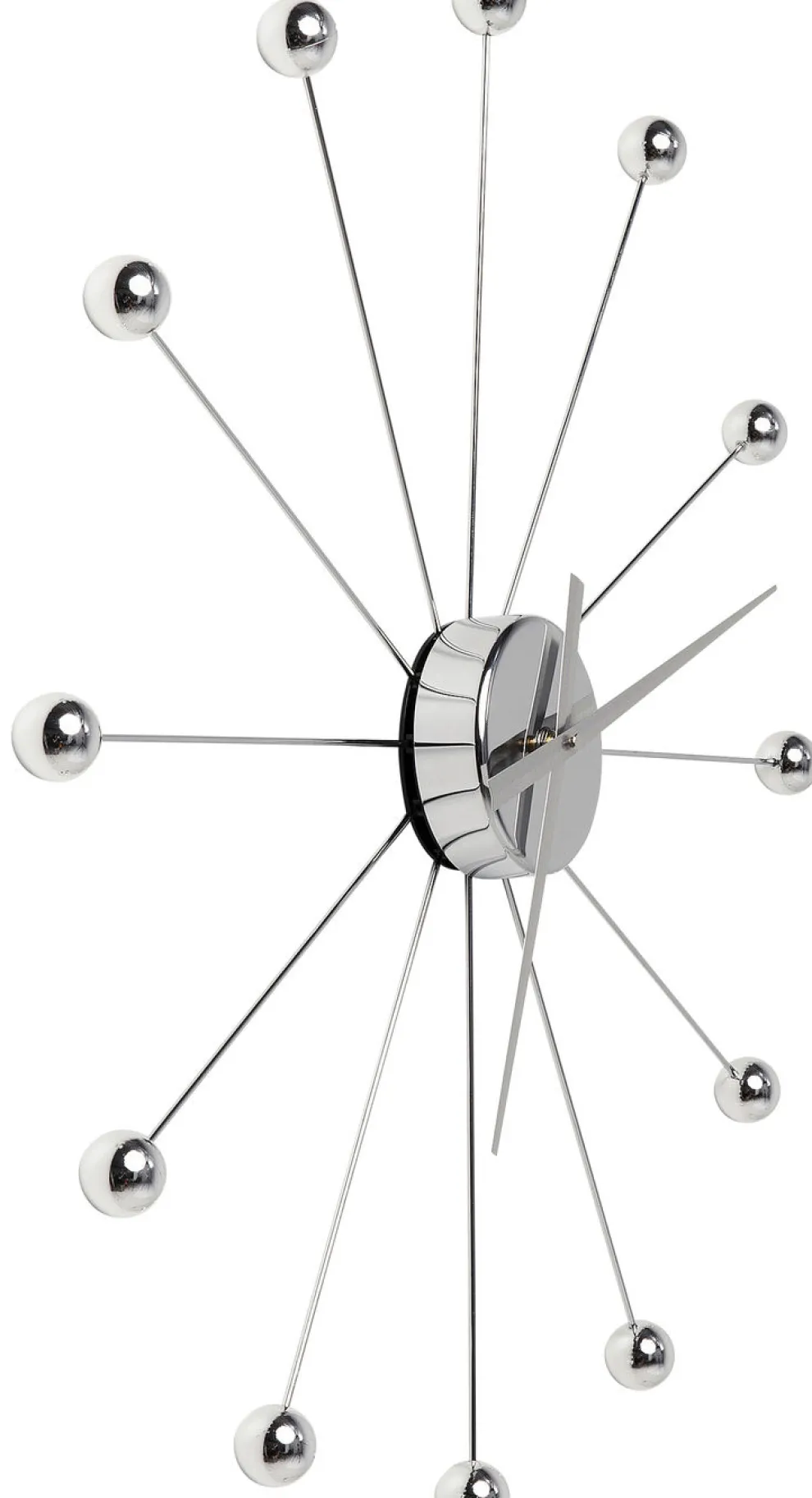 Wandklok Like Umbrella Balls Chroom
