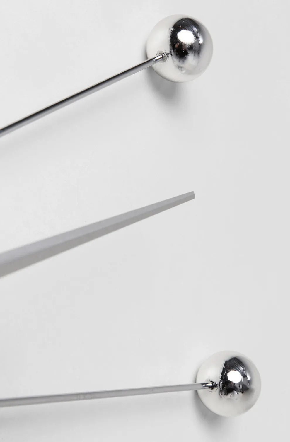 Wandklok Like Umbrella Balls Chroom