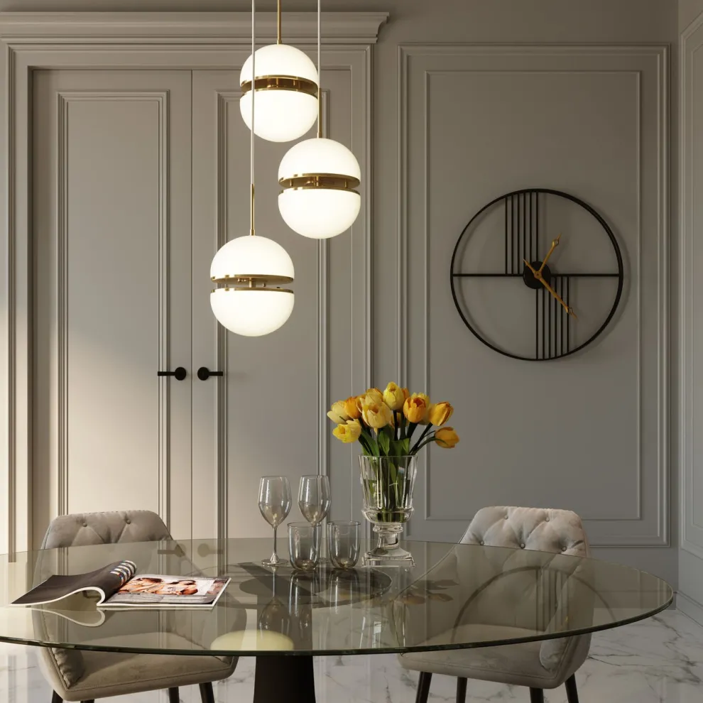 Wandklok Strings Ø60cm