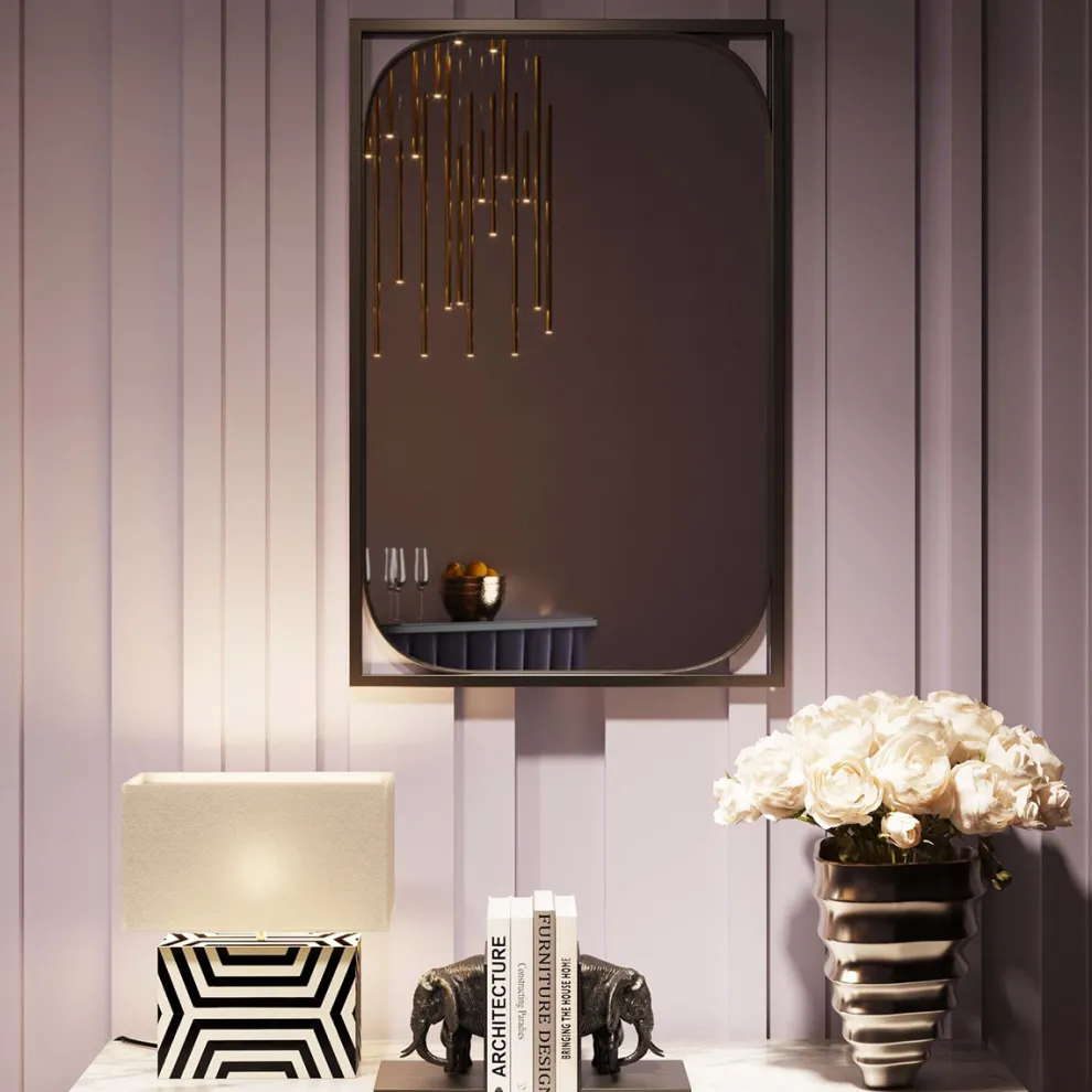 Wandspiegel Bonita Black 71x109cm