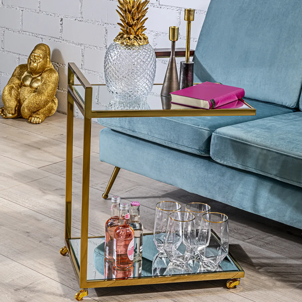 Waterglas Diamond Goud Rim