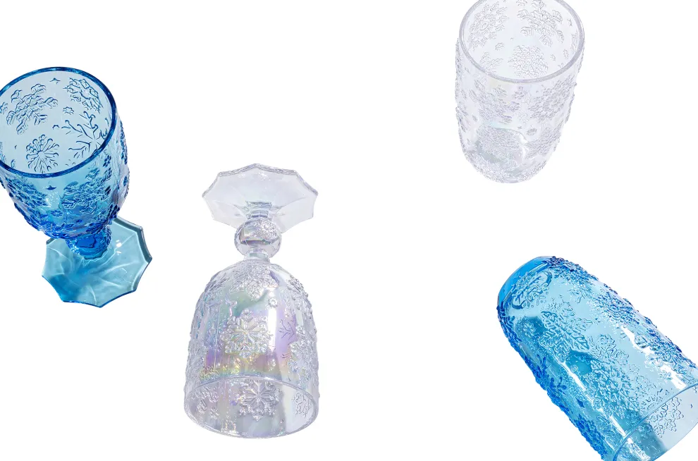 Wijnglas Ice Flowers Colore